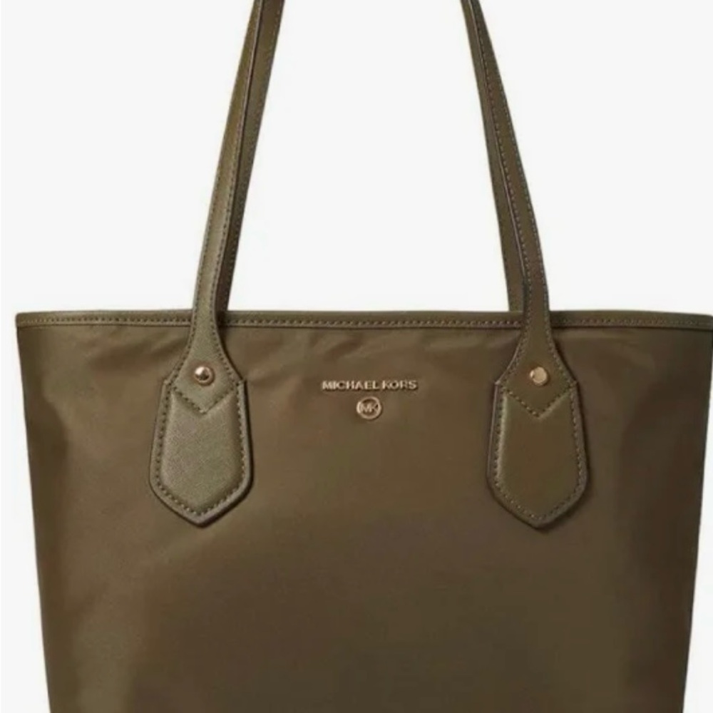 Michael Kors Olive Green Tote Bag